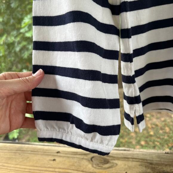 J. Crew Women's Mariner Cloth Puff Sleeve Top In Stripe Size XXS - Picture 4 of 7